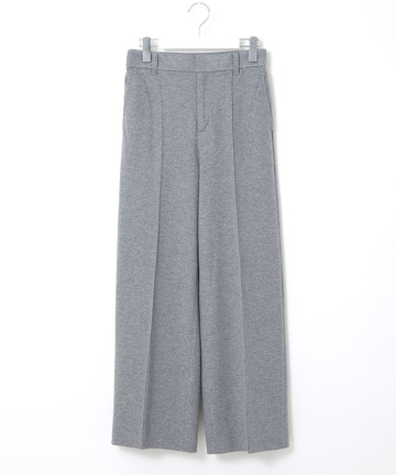 ジャージ素材 セミワイド パンツ