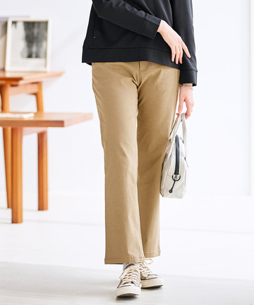 レーヨンブレンド テーパード パンツ