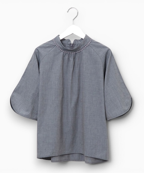 ハイネック プルオーバー ブラウス【オンラインショップ・一部店舗限定】