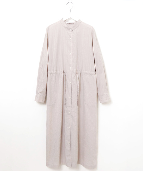 ドビーストライプ シャツワンピース