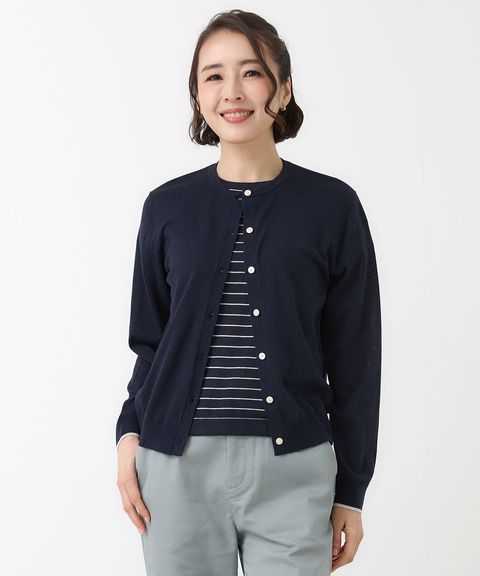 コットンブレンド ツイン ニット【手洗いOK】【オンラインショップ・一部店舗限定】