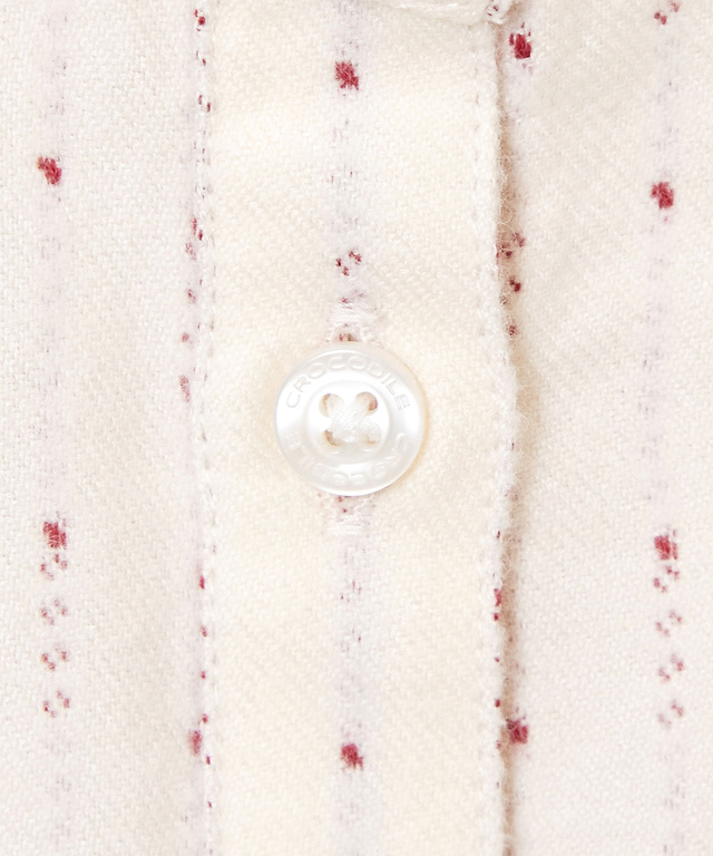 ドットドビー ショールカラー ブラウス