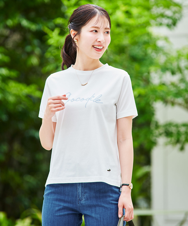 プレーティング天竺 ロゴ Tシャツ
