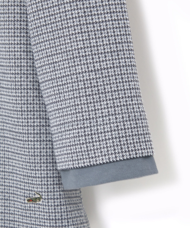 千鳥柄 ドッキング チュニック