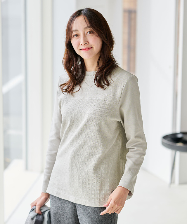 ジャカード 切り替え カットソー