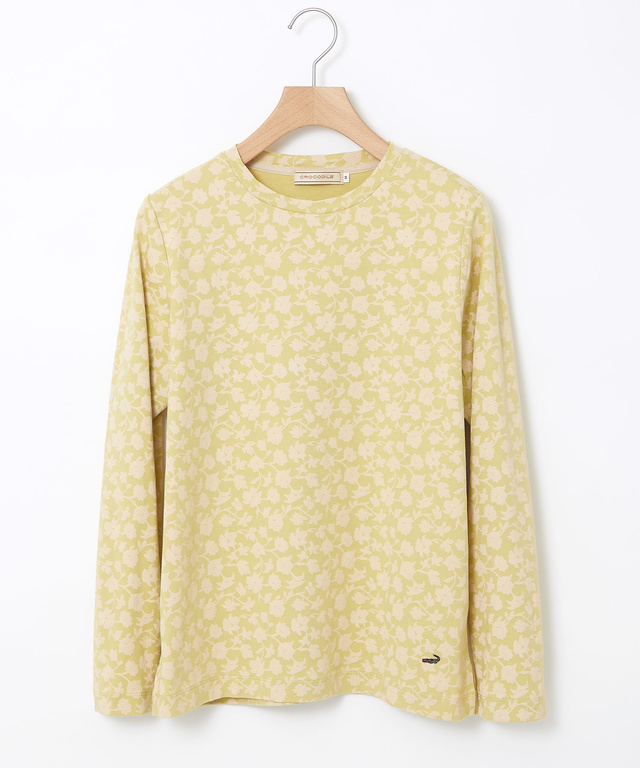 総柄プリント スムース カットソー