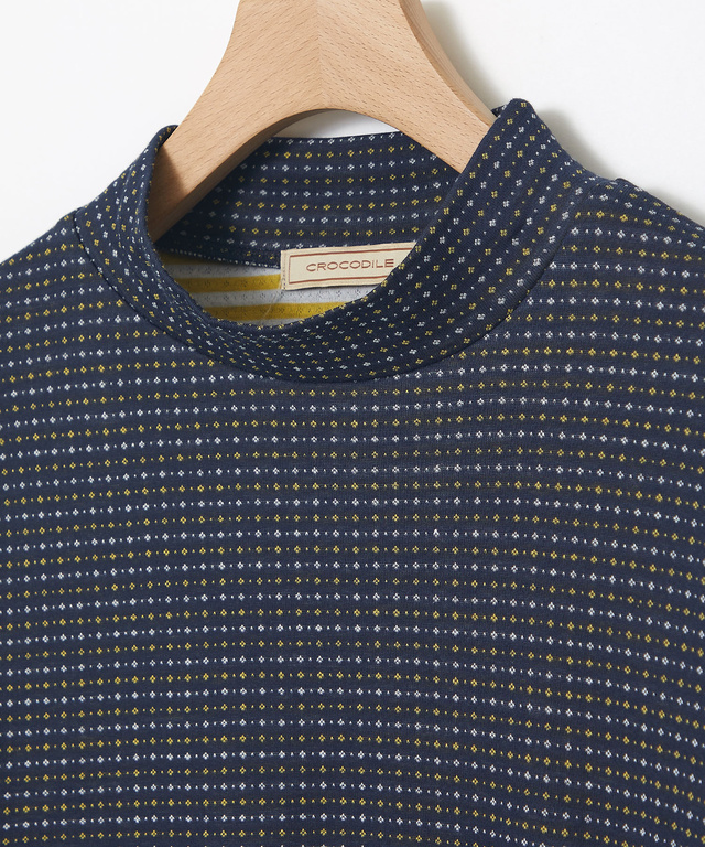 コットン ハイネック カットソー