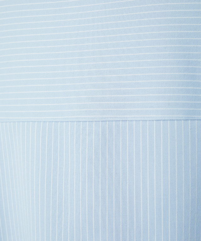 ストライプ ヘンリーネック チュニック