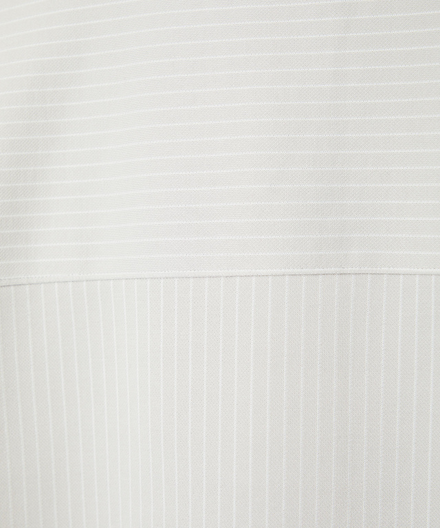 ストライプ ヘンリーネック チュニック