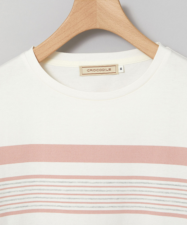 パネルボーダー 長袖 Tシャツ