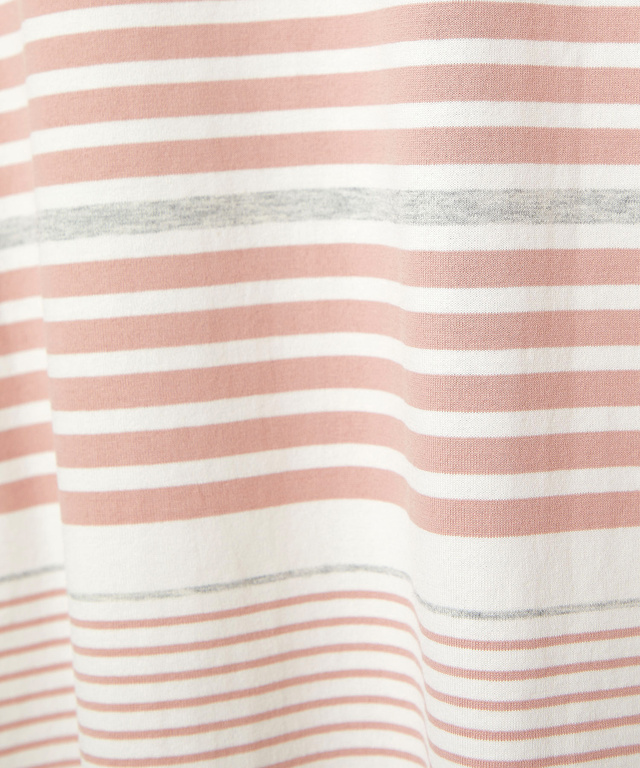 パネルボーダー 長袖 Tシャツ