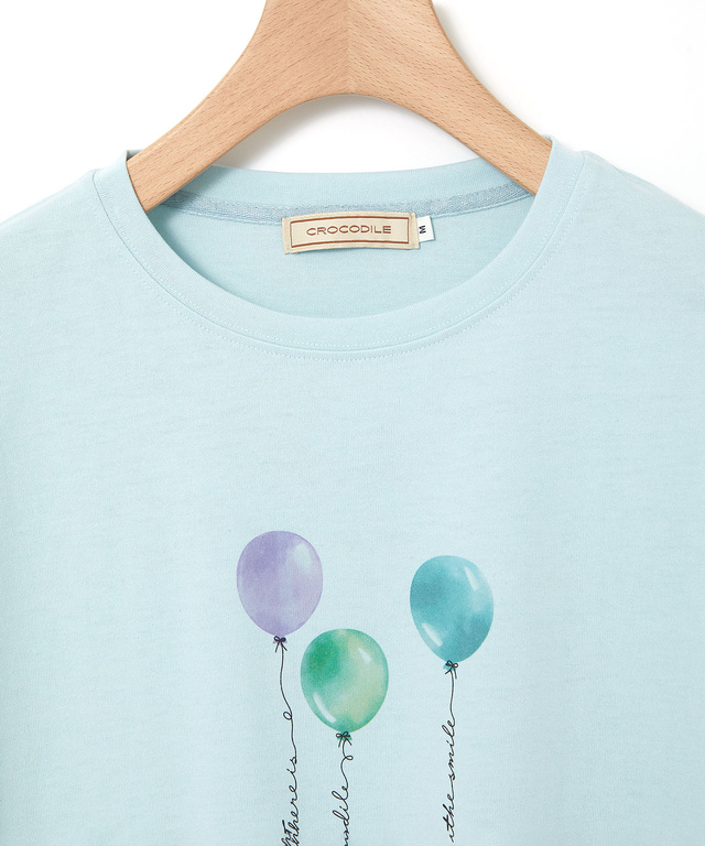 バルーンプリント 半袖 Tシャツ【吸汗速乾】