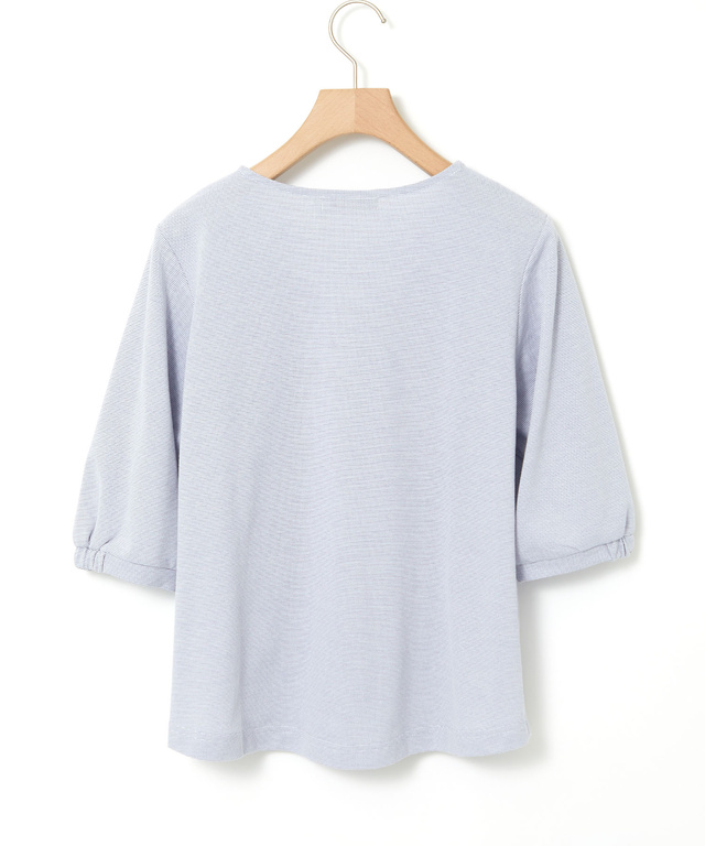 ピンボーダー パフスリーブ カットソー