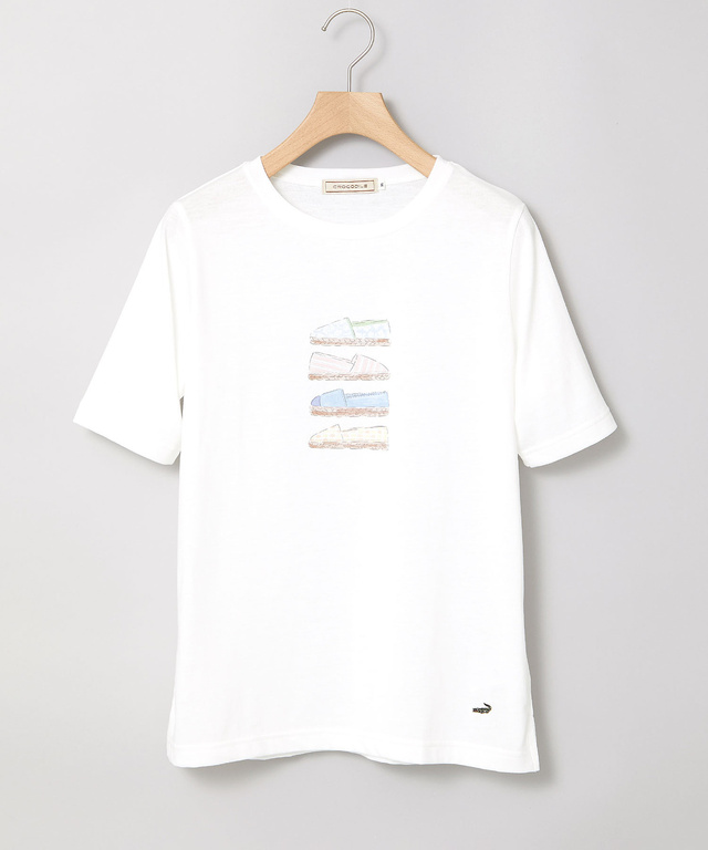 サンダルプリント 半袖 Tシャツ【吸汗速乾】