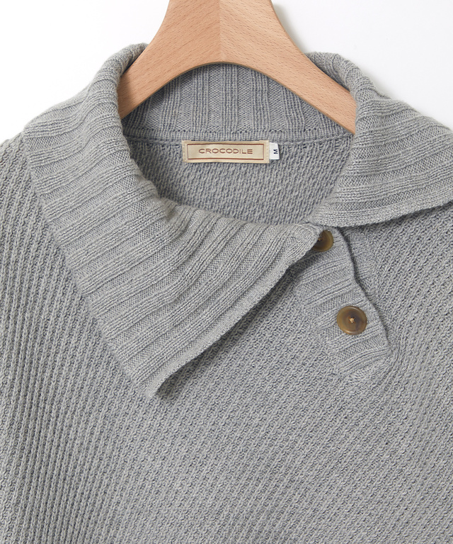 ツイル デザインカラー プルオーバーニット