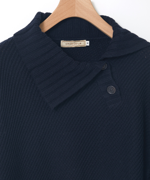 ツイル デザインカラー プルオーバーニット