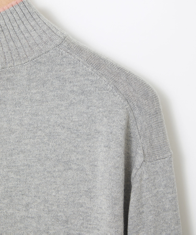 ハイネック ニット プルオーバー【手洗いOK】