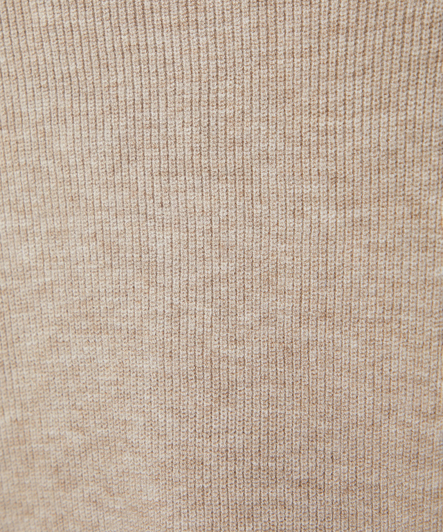 ウールブレンド ボトルネック ニット【手洗いOK】