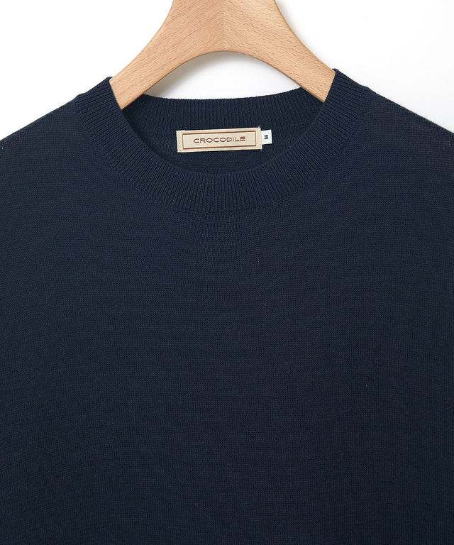 クルーネック ニット ベスト【手洗いOK】