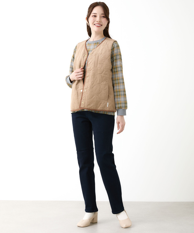 キルティング 中綿 ベスト