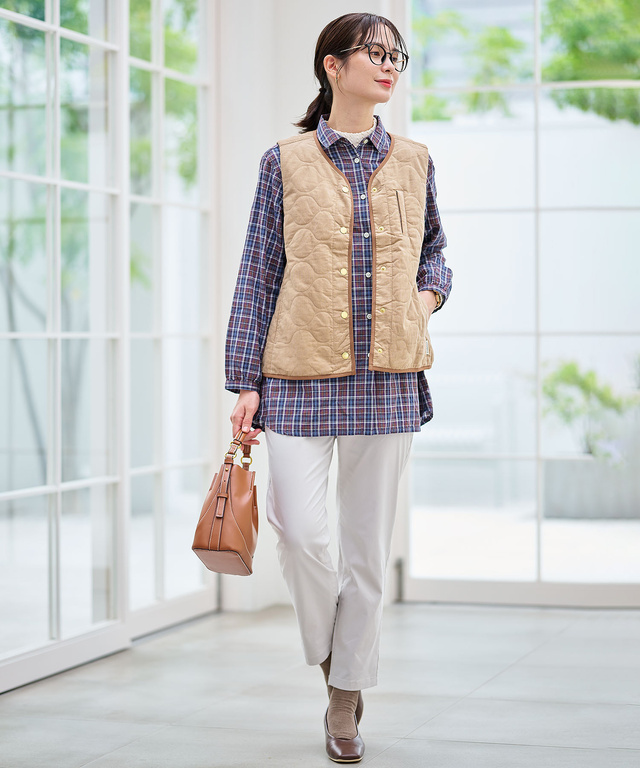 キルティング 中綿 ベスト