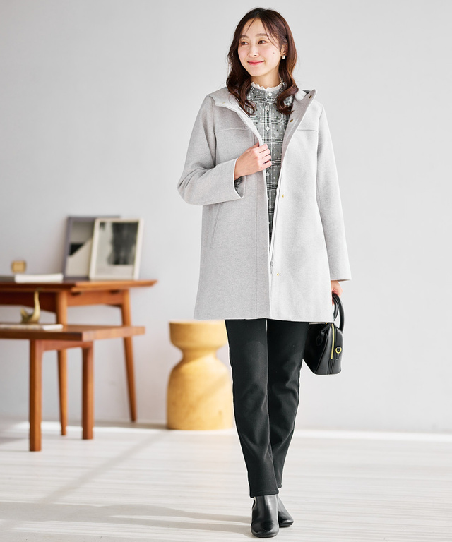 セミワイド ストレッチデニム パンツ