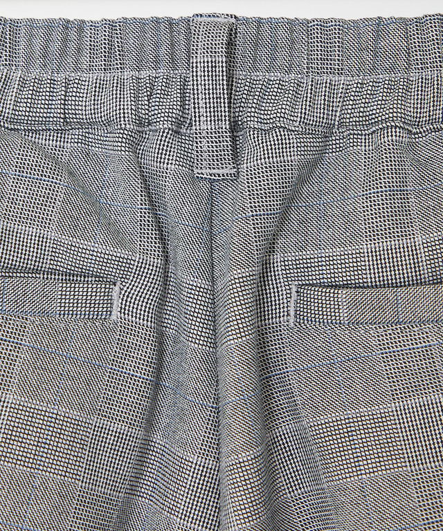 チェック柄 テーパード パンツ