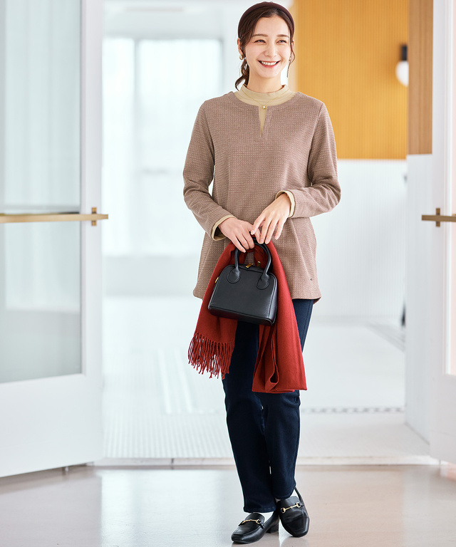 裏起毛 デニムパンツ