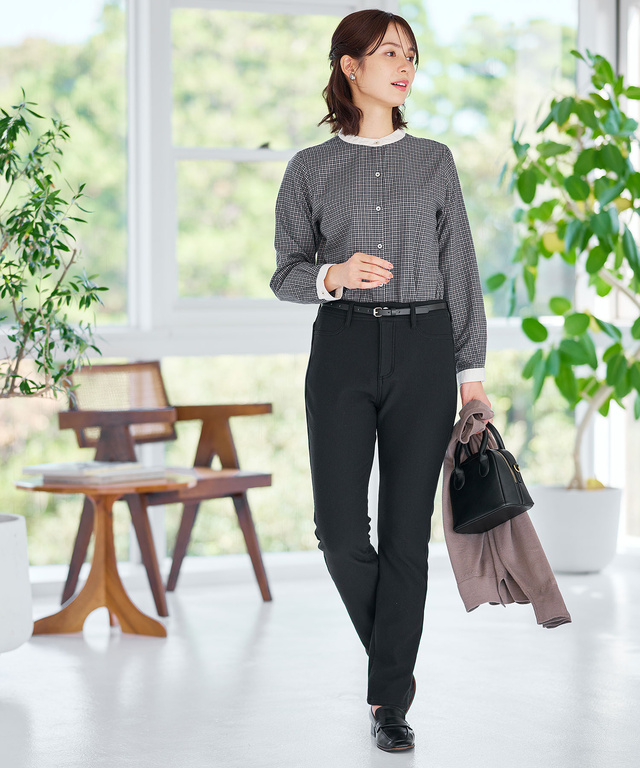 裏起毛 スリムパンツ