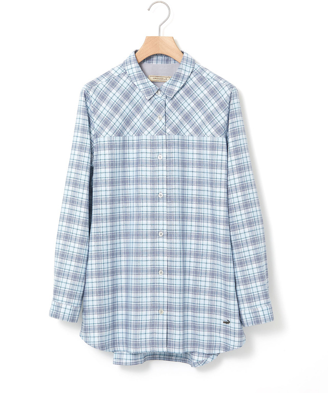 フロント切り替え チェック柄 チュニック【オンラインショップ・一部店舗限定】