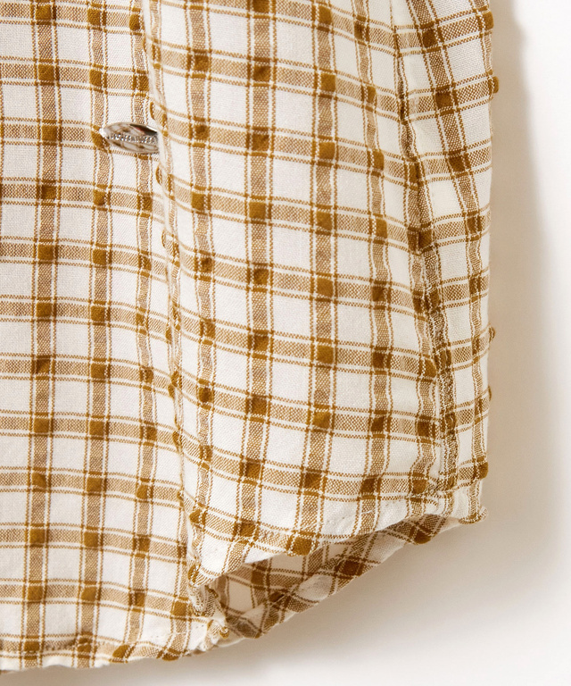 オリジナル チェック柄 ブラウス