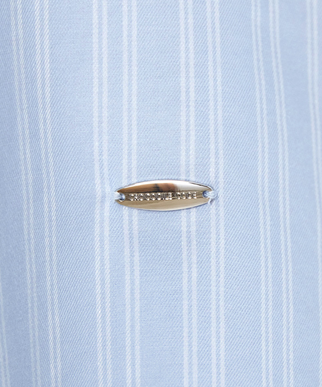 ノンアイロン  ストライプ柄 ブラウス