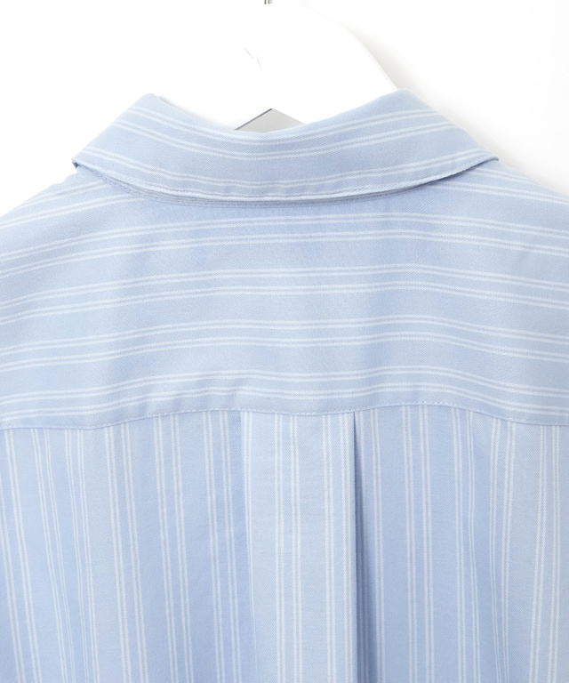 ノンアイロン  ストライプ柄 ブラウス