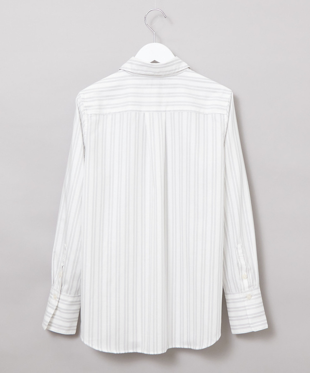 ノンアイロン  ストライプ柄 ブラウス