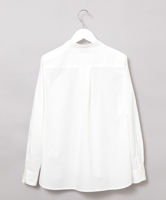 襟レース バンドカラー ブラウス