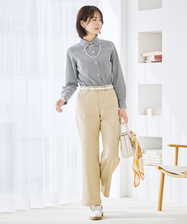 サッカー ギンガムチェック ブラウス