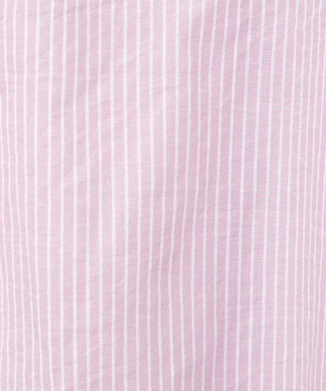 ストライプ  バンドカラー ブラウス