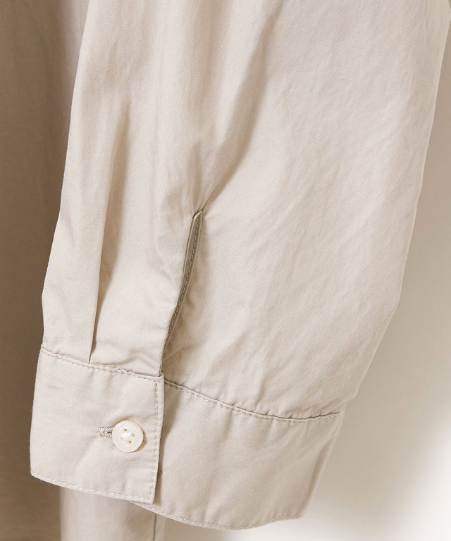 ピンタック バンドカラー ブラウス