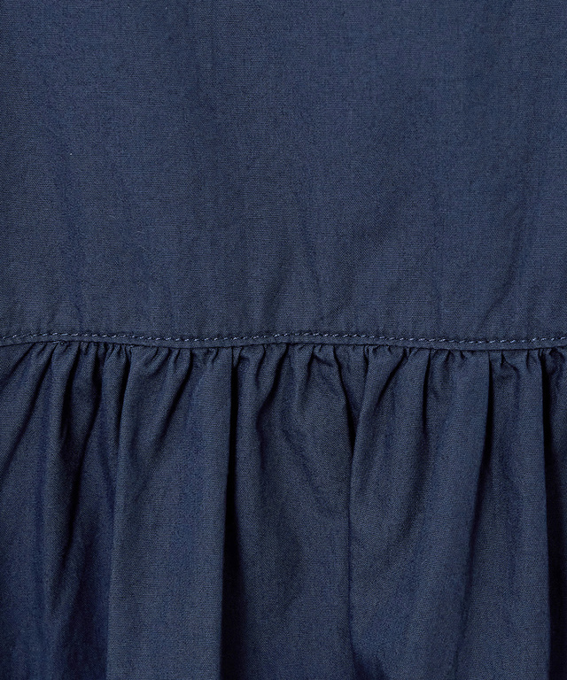 ピンタック バンドカラー ブラウス