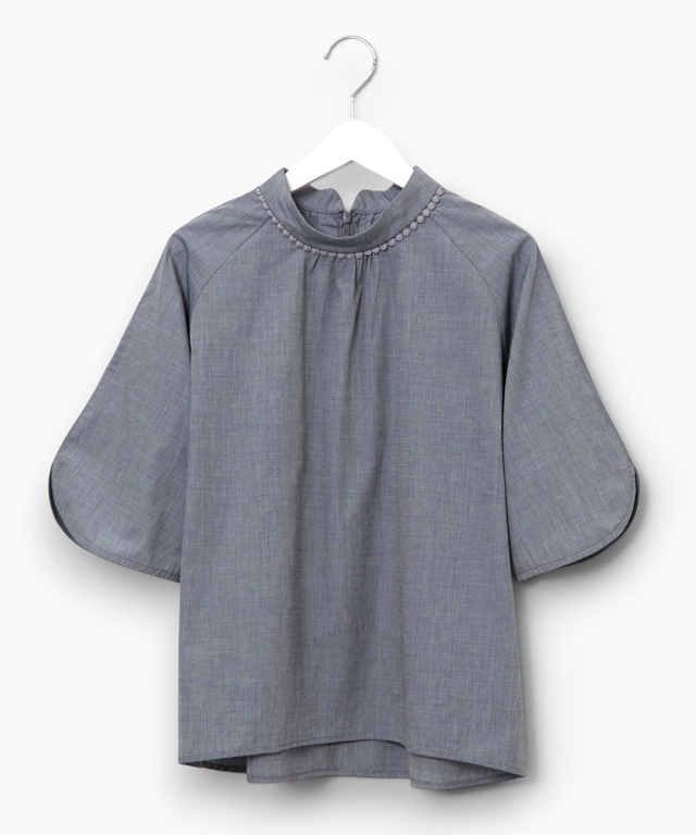 ハイネック プルオーバー ブラウス【オンラインショップ・一部店舗限定】