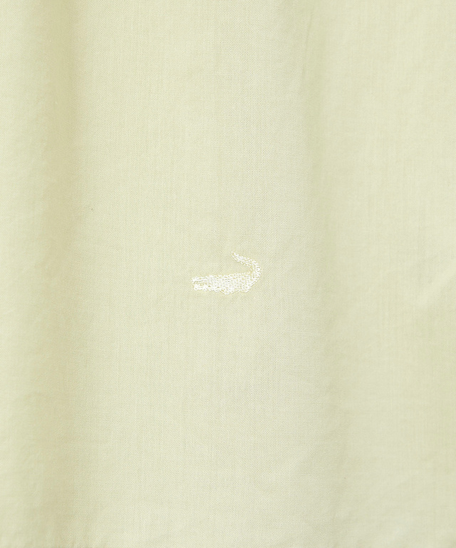 ギャザー バンドカラーブラウス