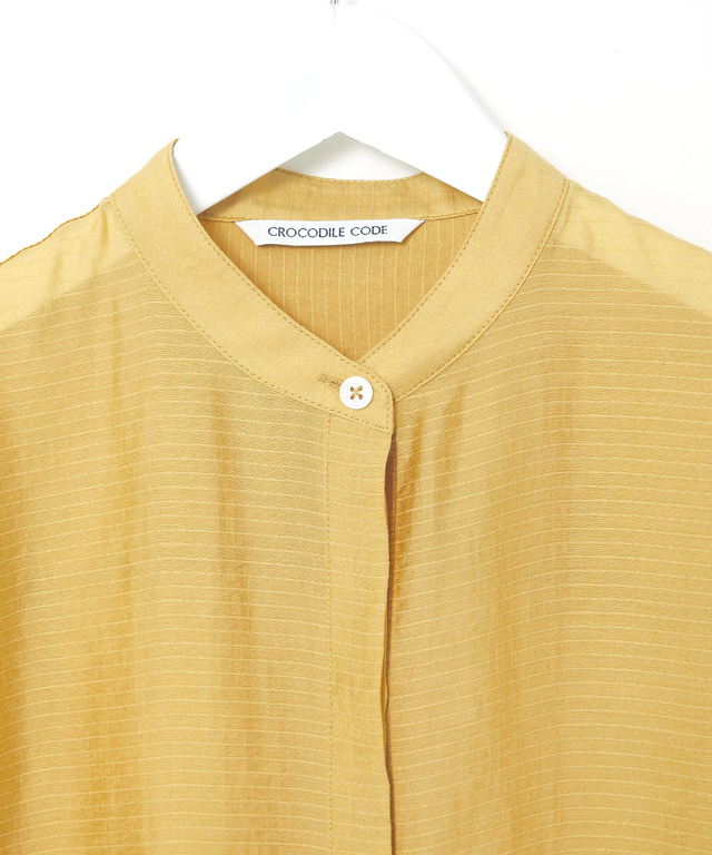 ボーダー シアー ブラウス