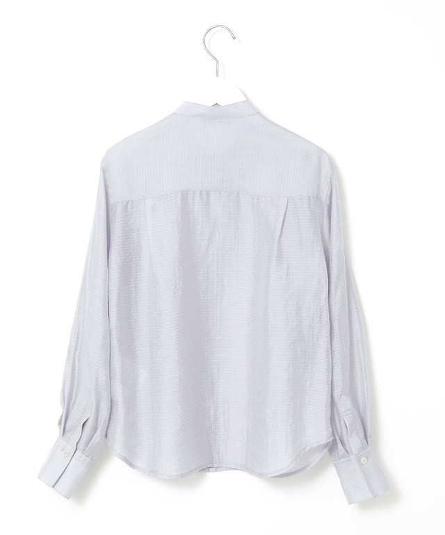 ボーダー シアー ブラウス