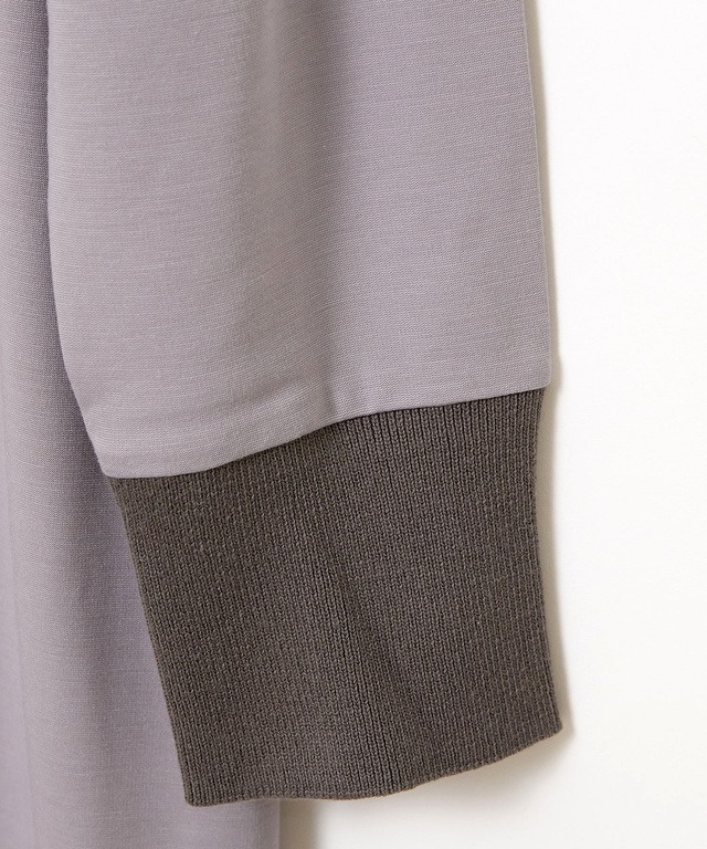 ポロ襟 カット ワンピース