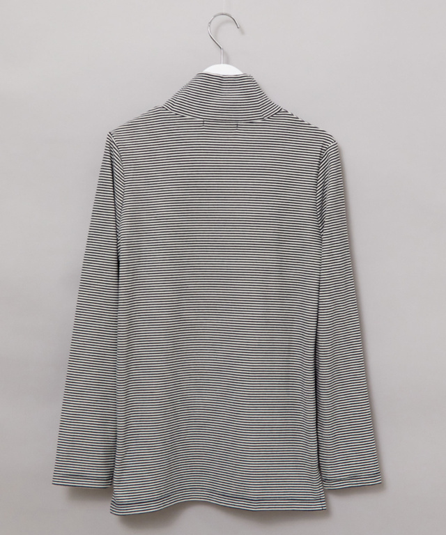 起毛 ストレッチ ハイネックカットソー