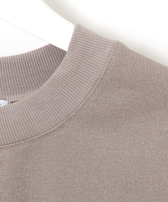 ラメ 裏毛 プルオーバー カットソー