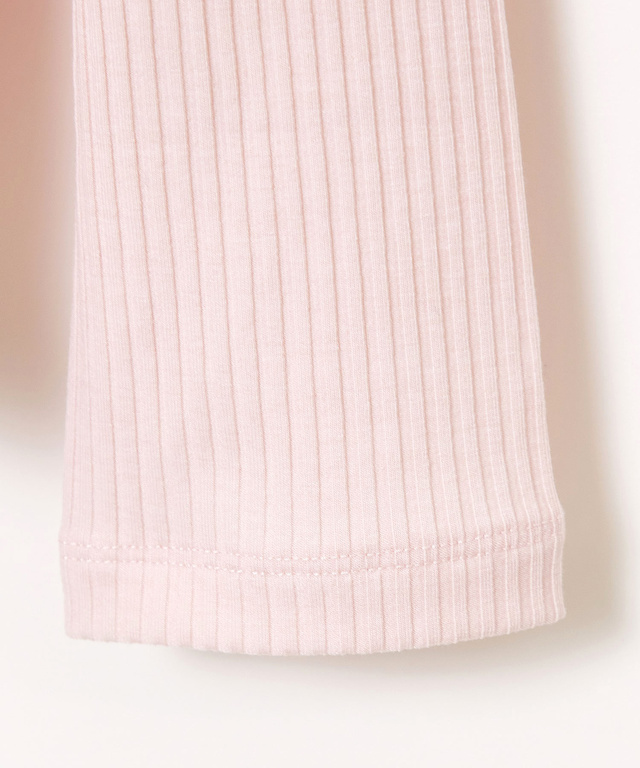 メロー配色フリルネック カットソー