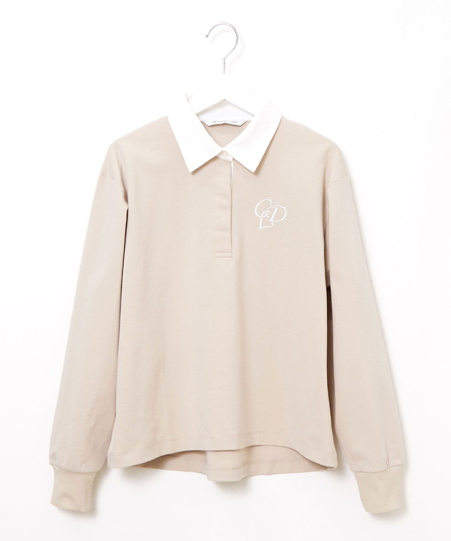 ロゴ刺繡 ラガーシャツ【オンラインショップ・一部店舗限定】
