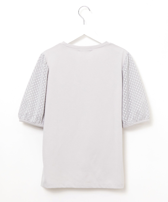 袖レース パフスリーブカットソー【オンラインショップ・一部店舗限定】