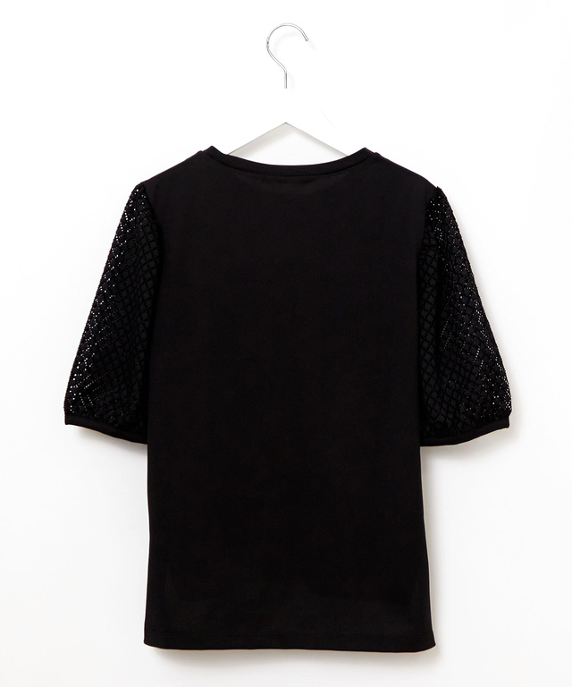 袖レース パフスリーブカットソー【オンラインショップ・一部店舗限定】